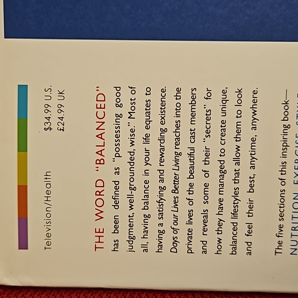 'Days of our Lives' Better Living autographed copy lifestyle book cast tips - Picture 9 of 16